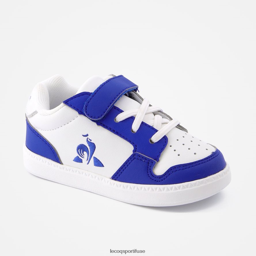 أبيض أطفال حذاء بريك بوينت رياضي بناتي باللون الأبيض Le Coq Sportif أحذية 2684VH683