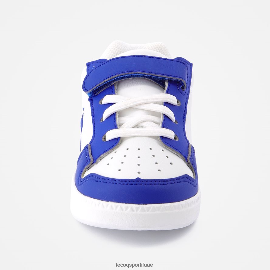 أبيض أطفال حذاء بريك بوينت رياضي بناتي باللون الأبيض Le Coq Sportif أحذية 2684VH683