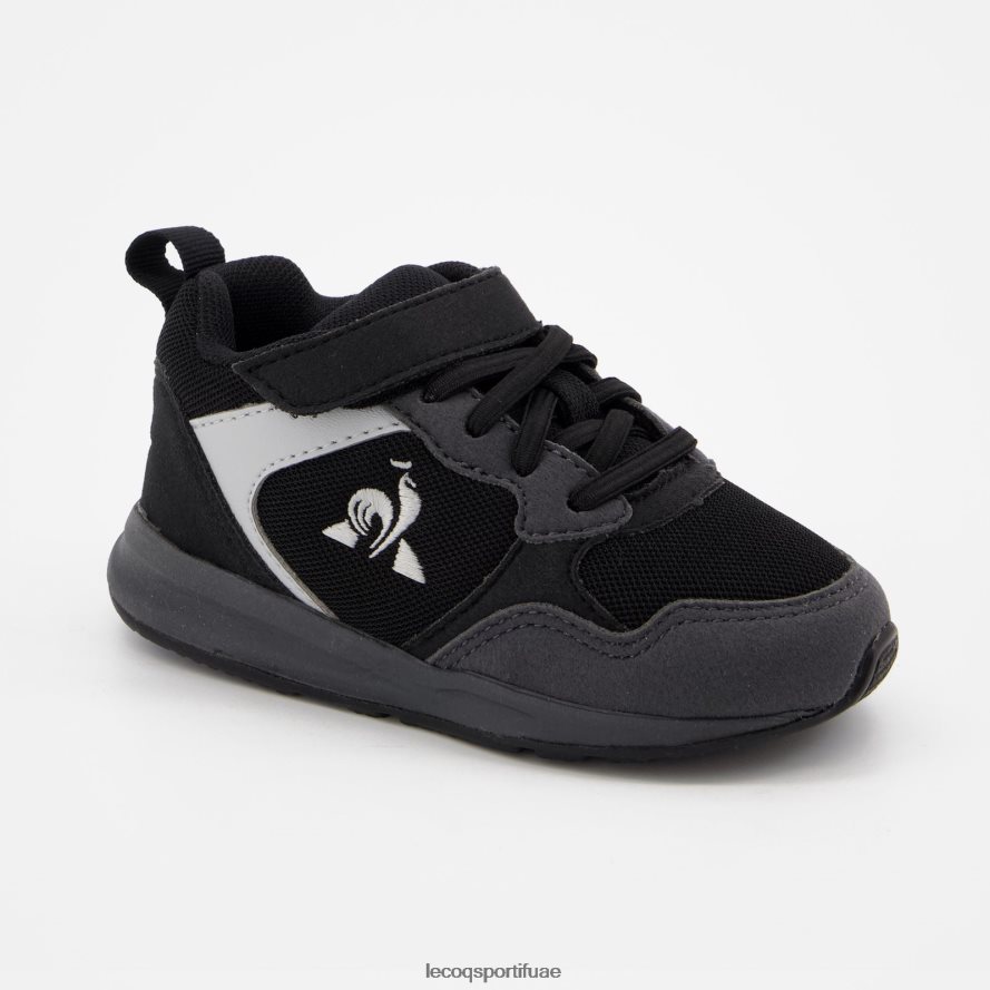 أسود أطفال حذاء R500 رياضي للأطفال باللون الأسود Le Coq Sportif أحذية 2684VH416