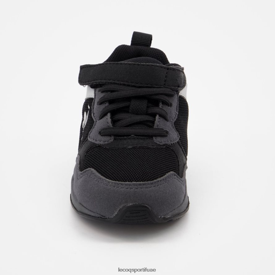 أسود أطفال حذاء R500 رياضي للأطفال باللون الأسود Le Coq Sportif أحذية 2684VH416