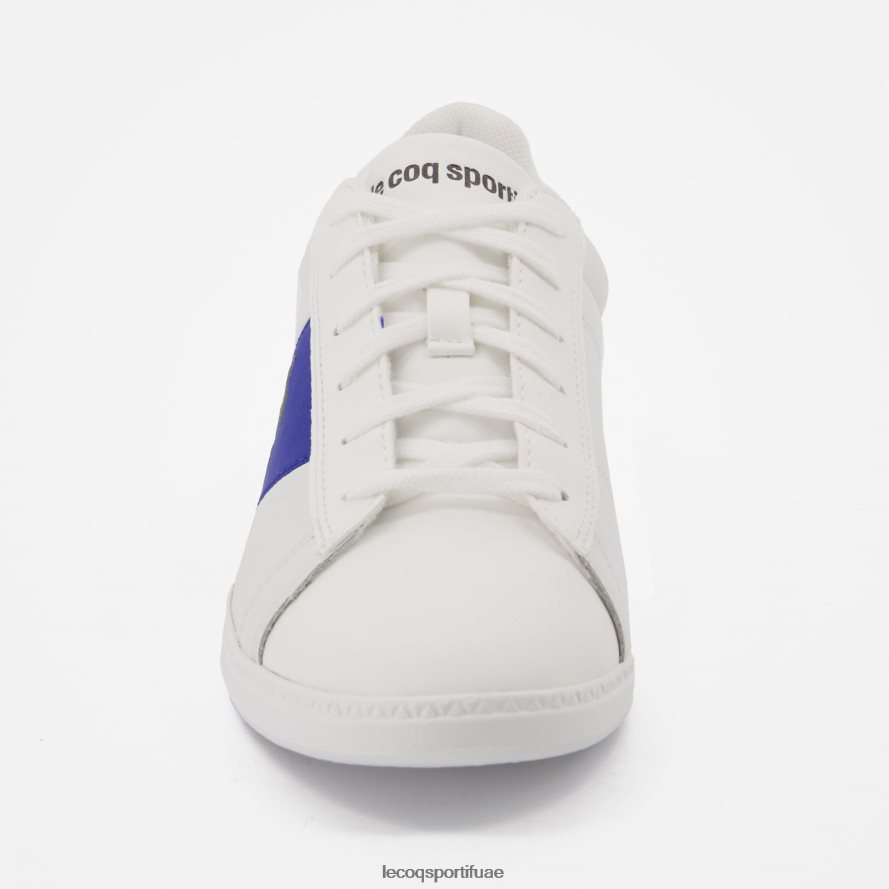 أبيض أطفال حذاء كورت كلاسيك جونيور باللون الأبيض Le Coq Sportif أحذية 2684VH427