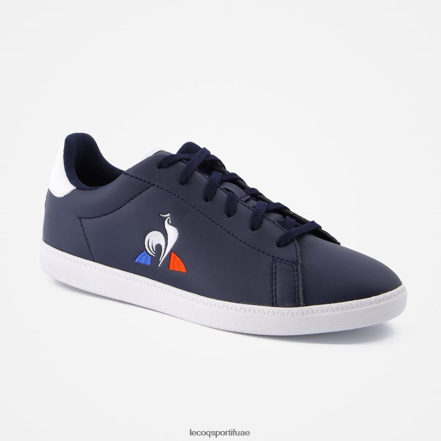 أزرق أطفال حذاء كورتسيت جونيور باللون الأزرق Le Coq Sportif أحذية 2684VH688