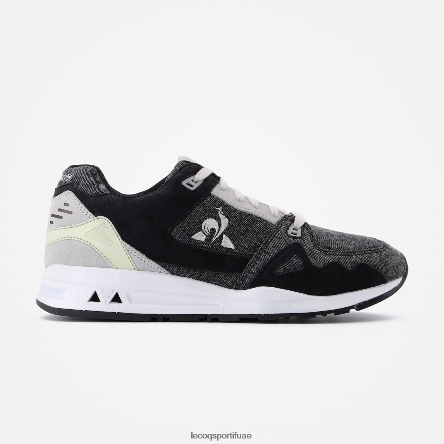 أسود رجال حذاء LCS R1000 دينم أسود Le Coq Sportif أحذية 2684VH531