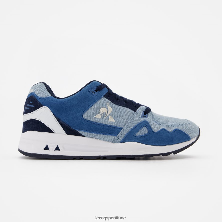أزرق رجال حذاء LCS R1000 الدنيم الأزرق Le Coq Sportif أحذية 2684VH532