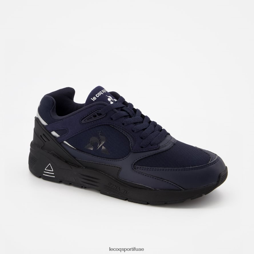 أزرق رجال حذاء LCS R1100 أسود وحيد أزرق Le Coq Sportif أحذية 2684VH542