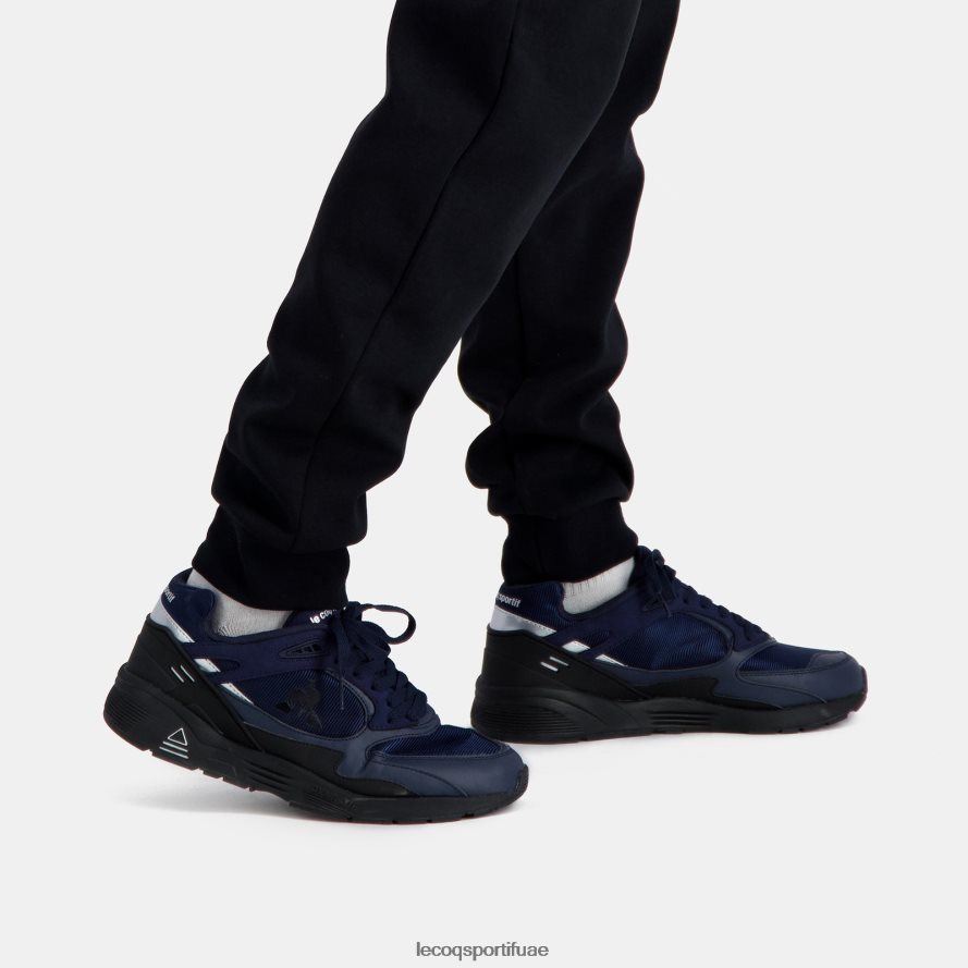 أزرق رجال حذاء LCS R1100 أسود وحيد أزرق Le Coq Sportif أحذية 2684VH542