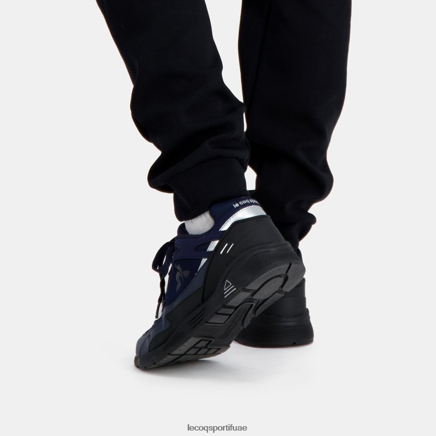 أزرق رجال حذاء LCS R1100 أسود وحيد أزرق Le Coq Sportif أحذية 2684VH542