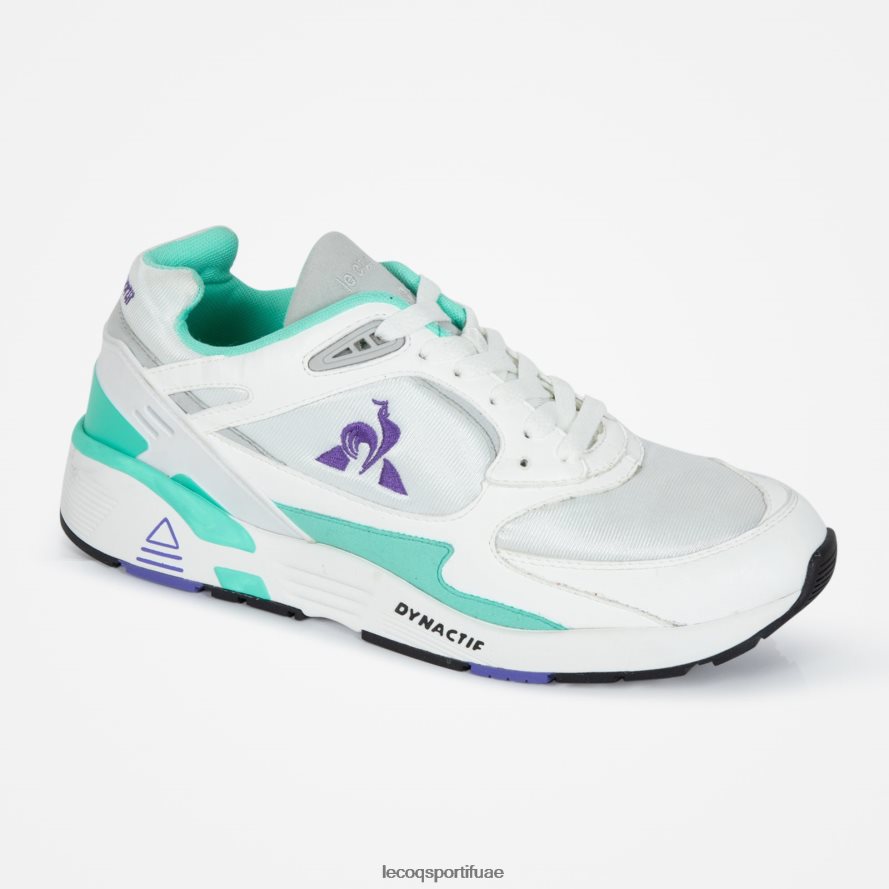أبيض رجال حذاء LCS R1100 التسعينات الأبيض Le Coq Sportif أحذية 2684VH575