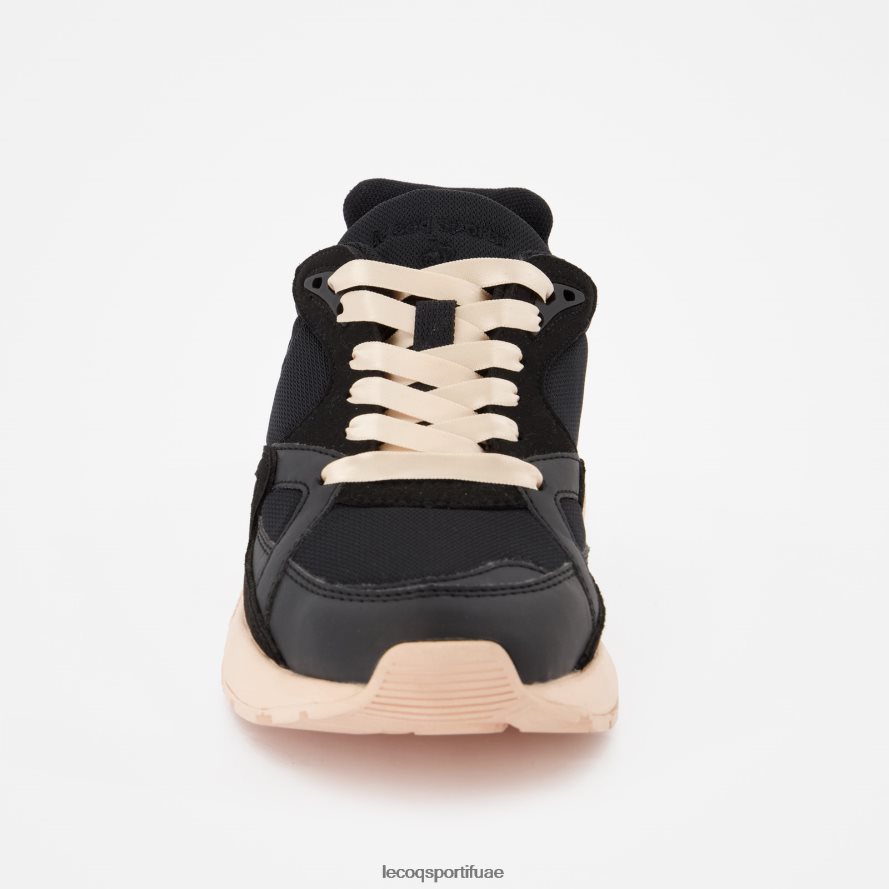 أسود نحيف حذاء LCS R850 W أسود ساتان للشارع Le Coq Sportif أحذية 2684VH622