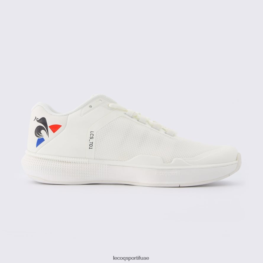 أبيض رجال حذاء فيوتشر LCS T01 باللون الأبيض Le Coq Sportif أحذية 2684VH591