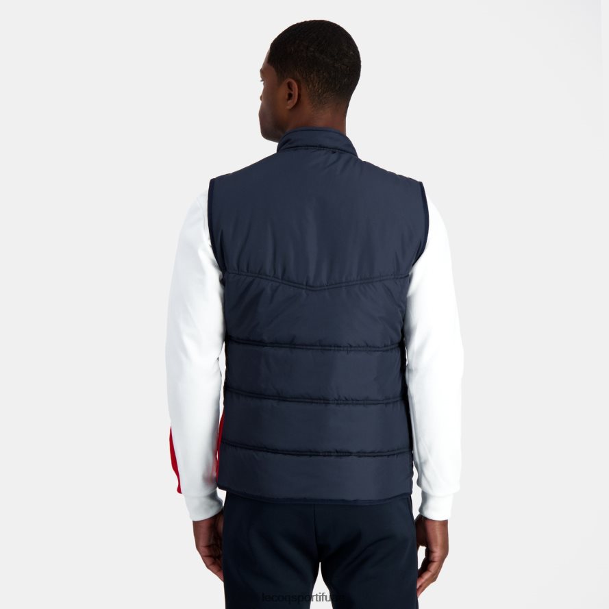أزرق رجال سترة بلا أكمام للجنسين باللون الأزرق Le Coq Sportif ملابس 2684VH118
