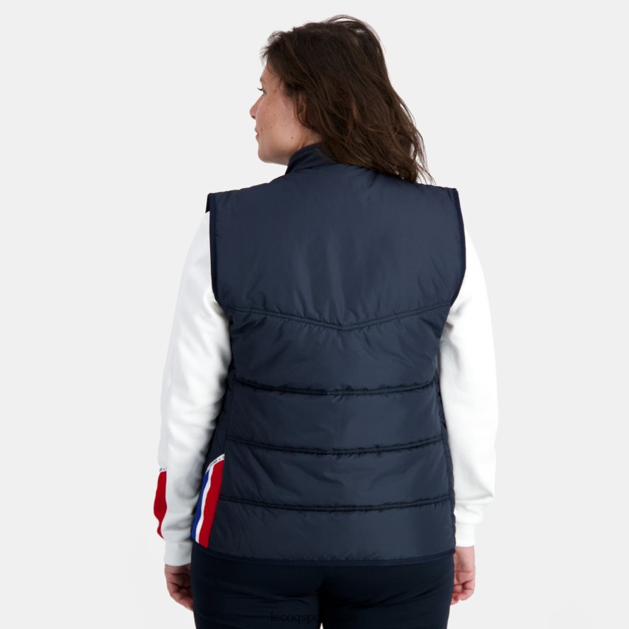 أزرق رجال سترة بلا أكمام للجنسين باللون الأزرق Le Coq Sportif ملابس 2684VH118