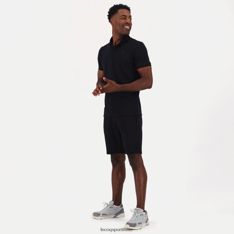 أسود رجال بولو أسود Le Coq Sportif ملابس 2684VH129
