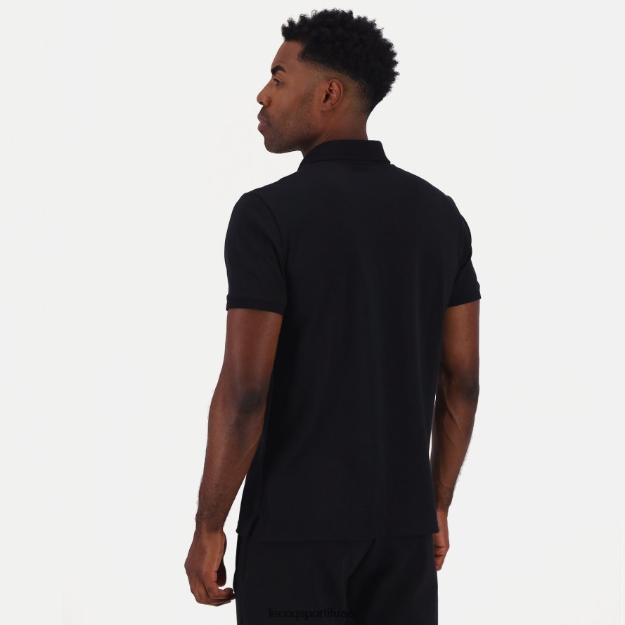أسود رجال بولو أسود Le Coq Sportif ملابس 2684VH129