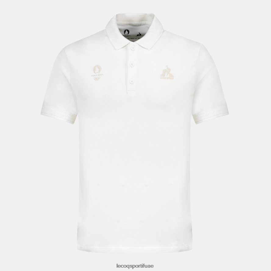 أبيض رجال بولو أبيض Le Coq Sportif ملابس 2684VH130