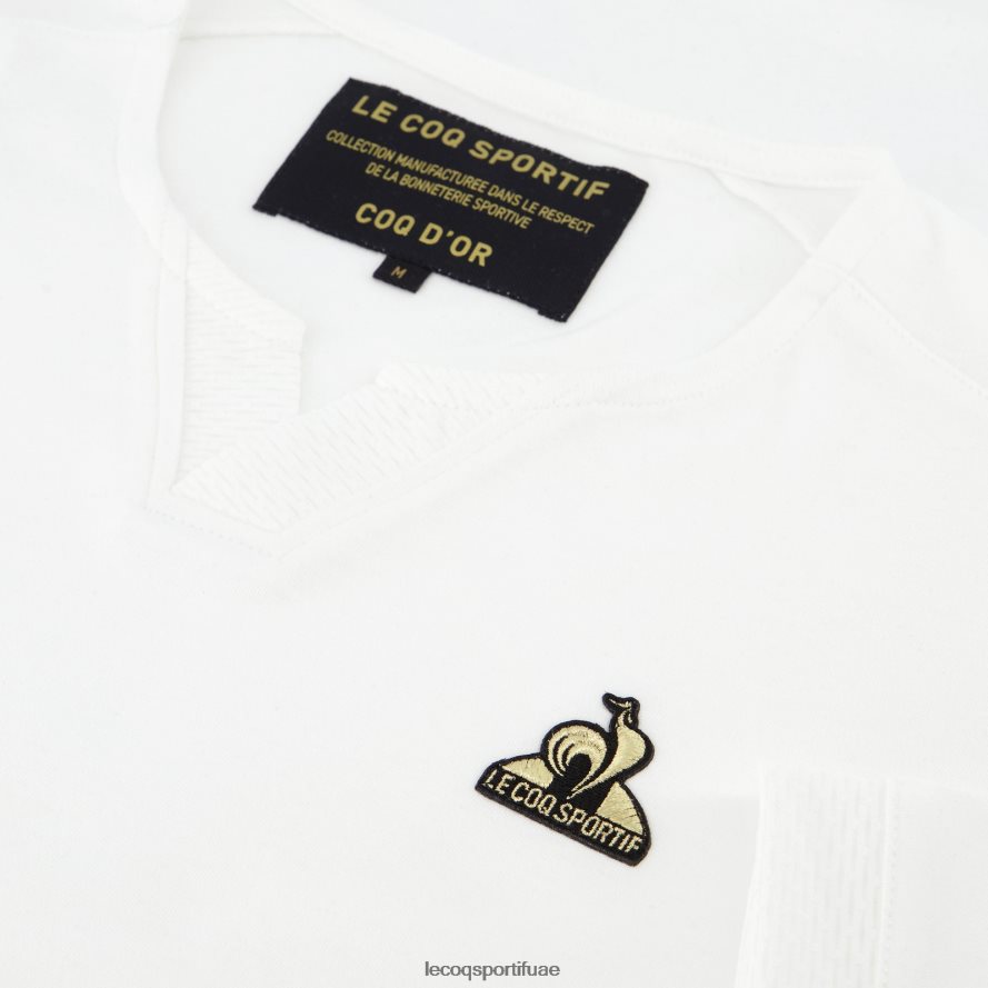 أبيض رجال أزياء تي شيرت أبيض Le Coq Sportif ملابس 2684VH147