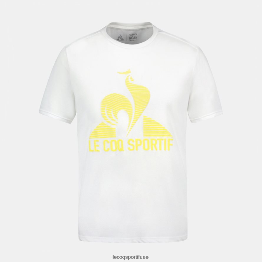 أبيض رجال أزياء تي شيرت أبيض Le Coq Sportif ملابس 2684VH148