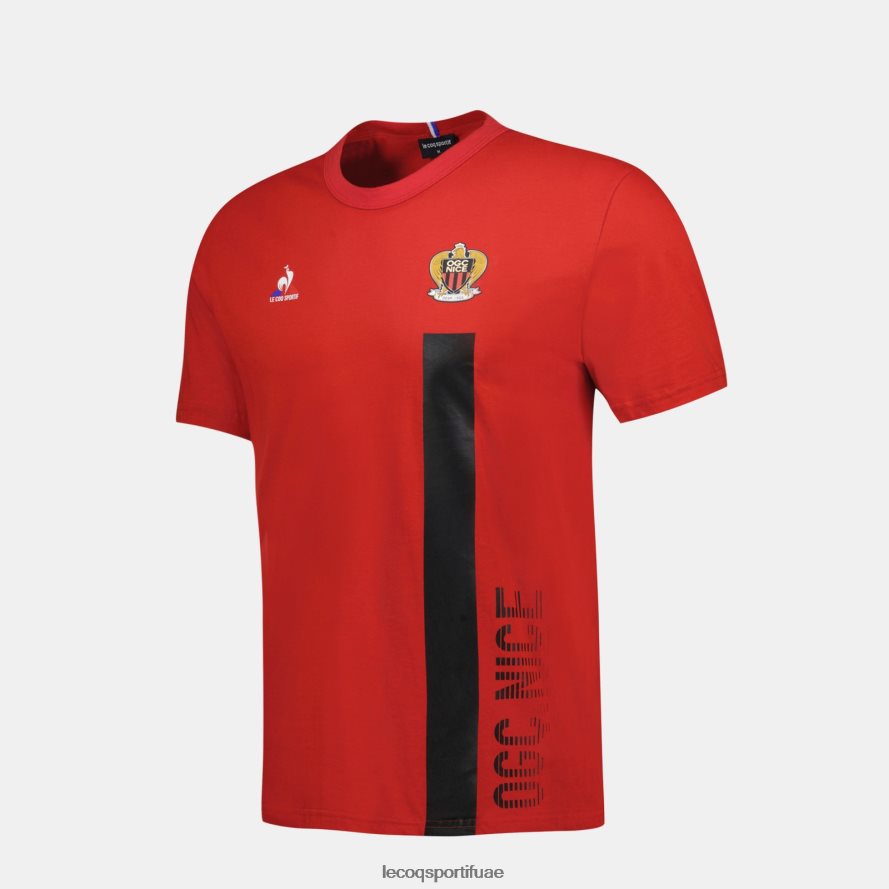 أحمر رجال أزياء تي شيرت أحمر Le Coq Sportif ملابس 2684VH150