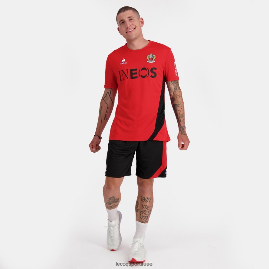 أحمر رجال أزياء تي شيرت أحمر Le Coq Sportif ملابس 2684VH154