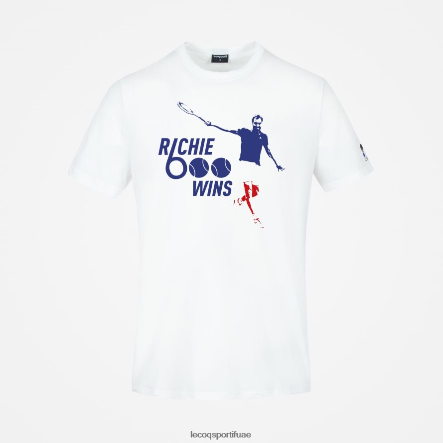 أبيض رجال أزياء تي شيرت أبيض Le Coq Sportif ملابس 2684VH158