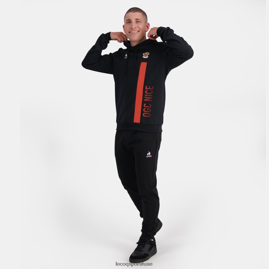 أسود رجال مقنعين البلوز الأسود Le Coq Sportif ملابس 2684VH15