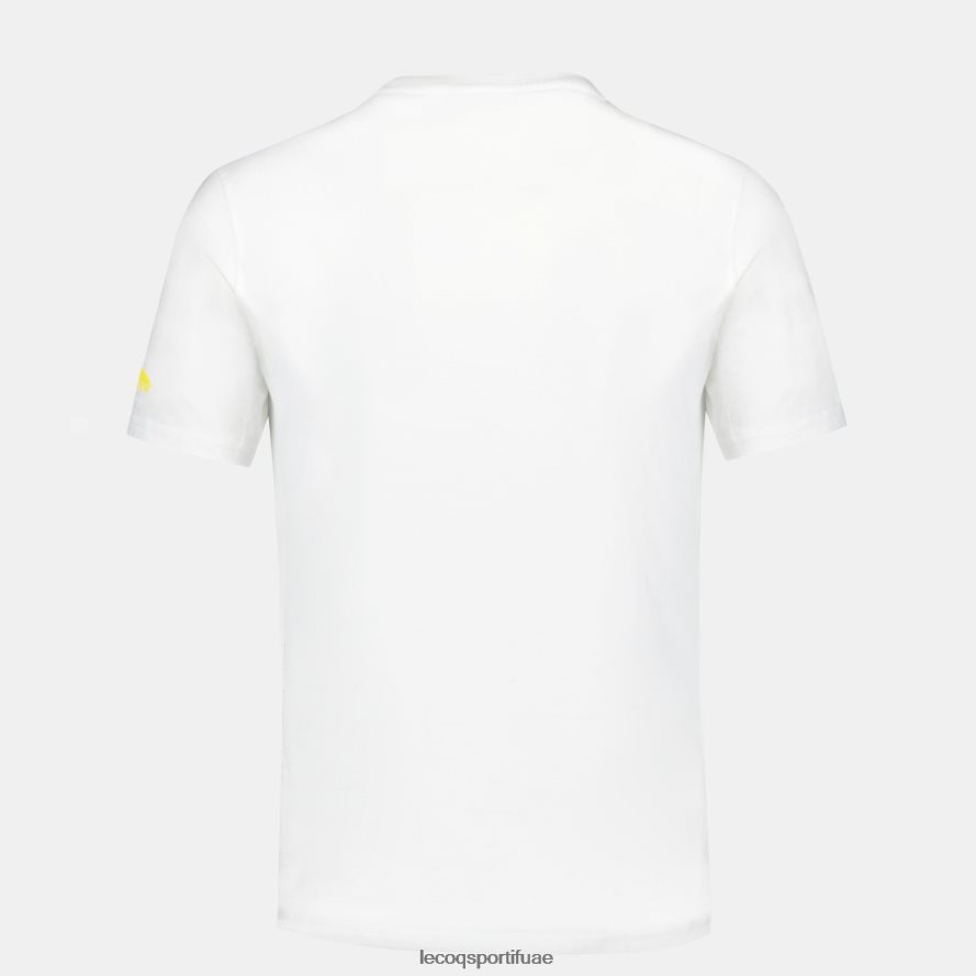 أبيض رجال أزياء تي شيرت أبيض Le Coq Sportif ملابس 2684VH160