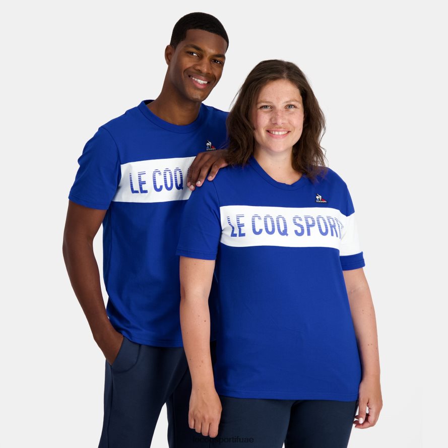 أزرق رجال أزياء تي شيرت أزرق Le Coq Sportif ملابس 2684VH161