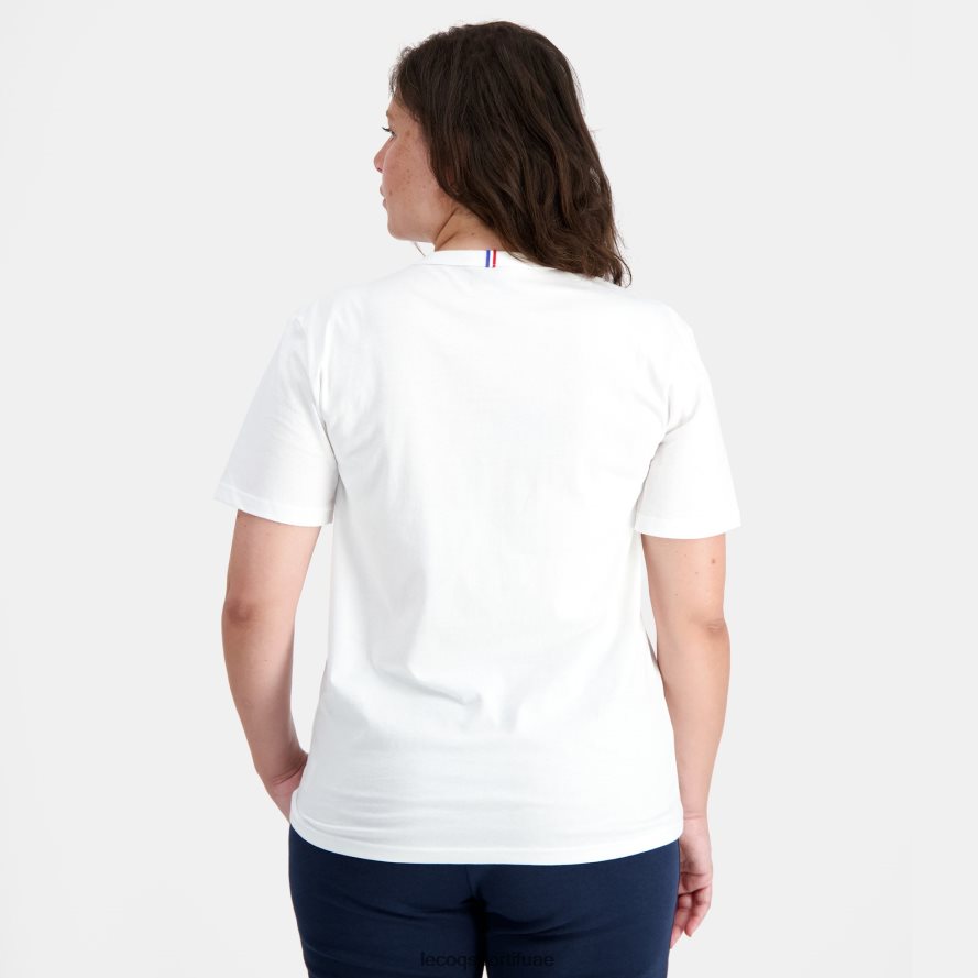 أبيض رجال أزياء تي شيرت أبيض Le Coq Sportif ملابس 2684VH162