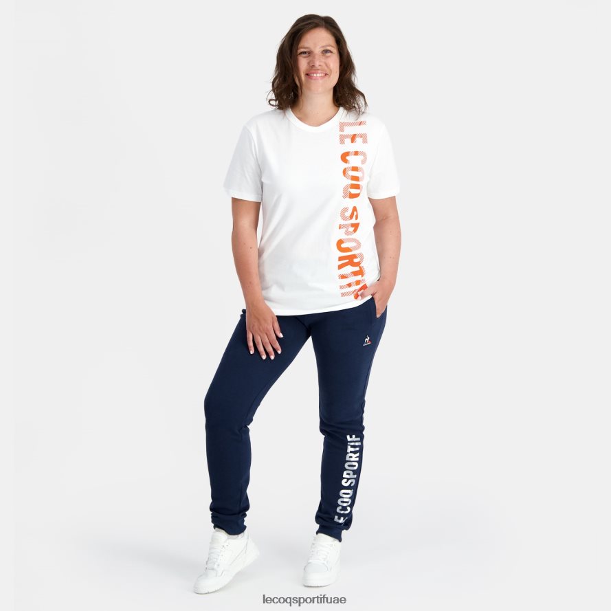 أبيض رجال أزياء تي شيرت أبيض Le Coq Sportif ملابس 2684VH162