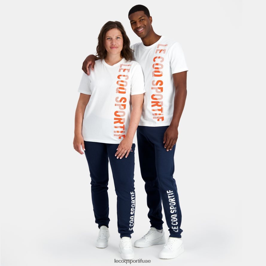 أبيض رجال أزياء تي شيرت أبيض Le Coq Sportif ملابس 2684VH162