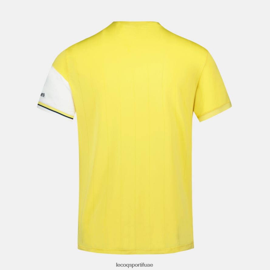 أبيض رجال أزياء تي شيرت أبيض Le Coq Sportif ملابس 2684VH166