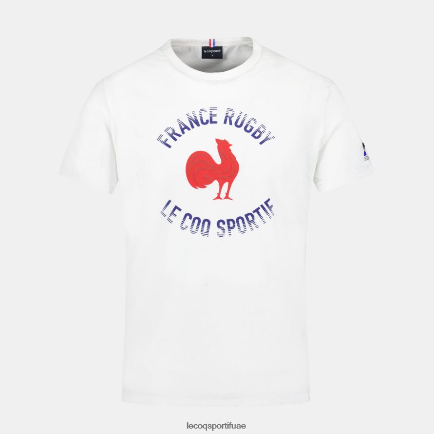 أبيض رجال تي شيرت - فرنسا الرجبي الأبيض Le Coq Sportif ملابس 2684VH169