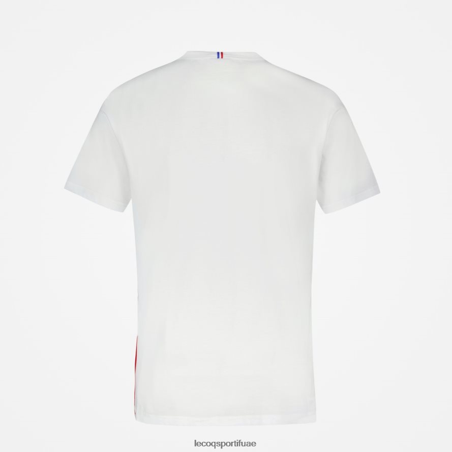 أبيض رجال أزياء تي شيرت أبيض Le Coq Sportif ملابس 2684VH170