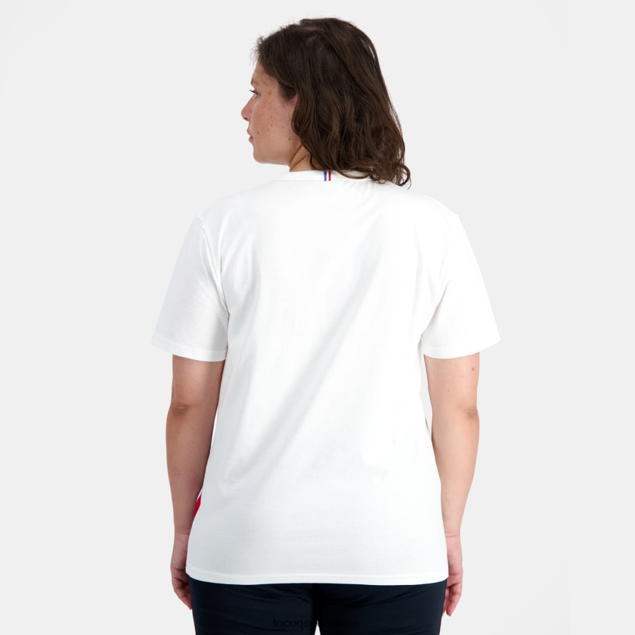 أبيض رجال أزياء تي شيرت أبيض Le Coq Sportif ملابس 2684VH170