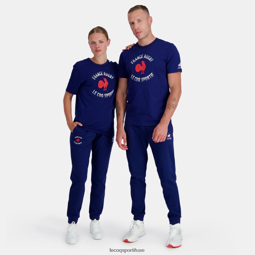 أزرق رجال تي شيرت - فرنسا الرجبي الأزرق Le Coq Sportif ملابس 2684VH172