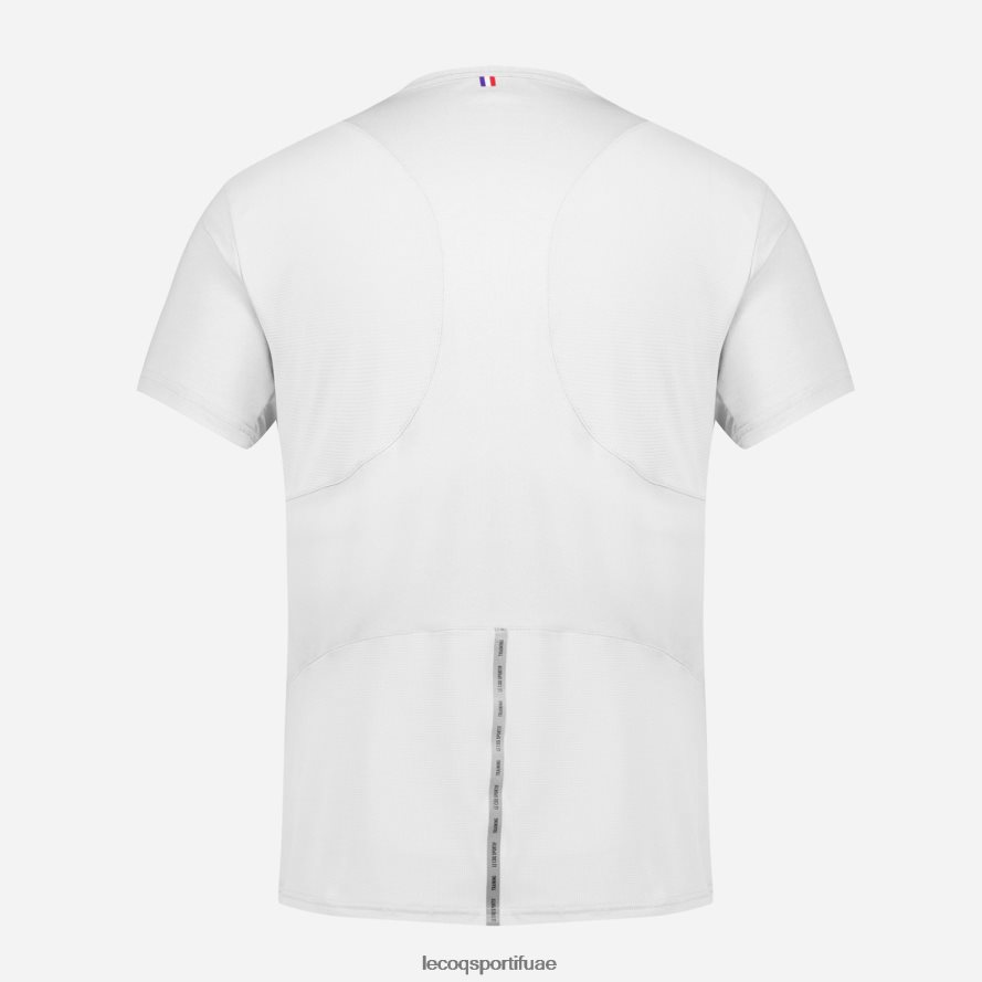 أبيض رجال أزياء تي شيرت أبيض Le Coq Sportif ملابس 2684VH176