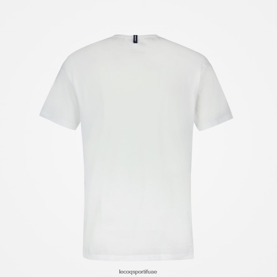 أبيض رجال أزياء تي شيرت أبيض Le Coq Sportif ملابس 2684VH180