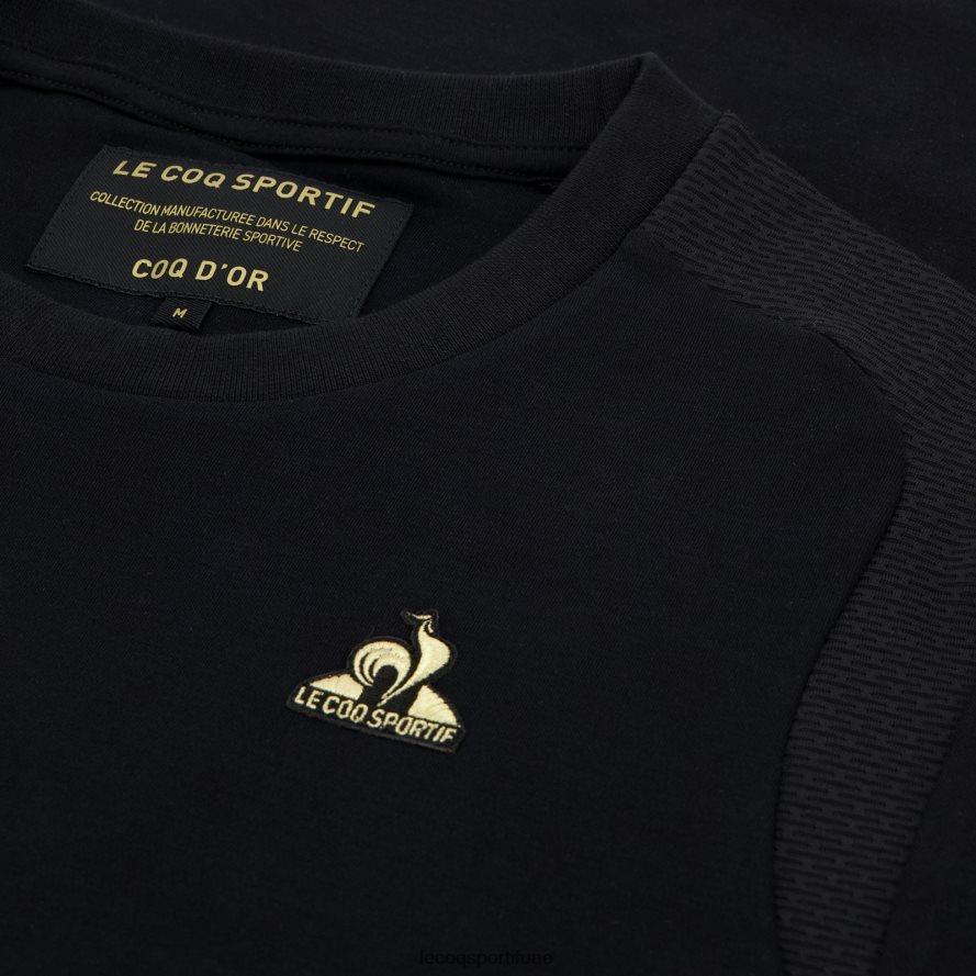 أسود رجال تي شيرت أسود Le Coq Sportif ملابس 2684VH185