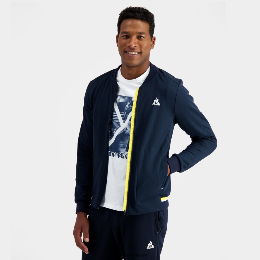 أزرق رجال البلوز مضغوط الأزرق Le Coq Sportif ملابس 2684VH19