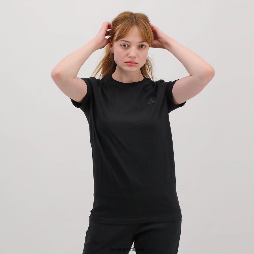 أسود رجال تي شيرت أسود Le Coq Sportif ملابس 2684VH195