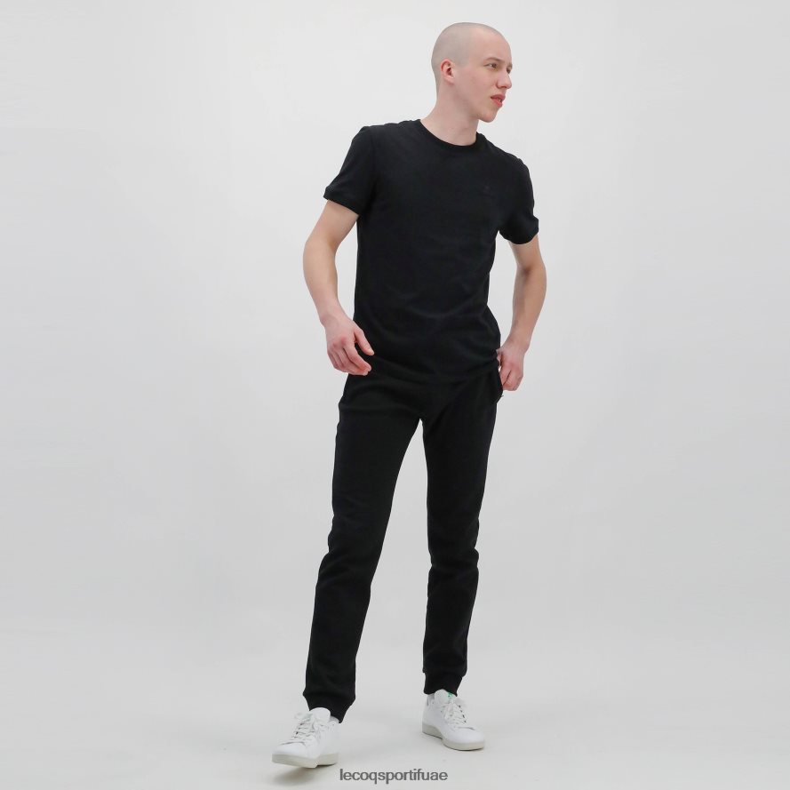 أسود رجال تي شيرت أسود Le Coq Sportif ملابس 2684VH195
