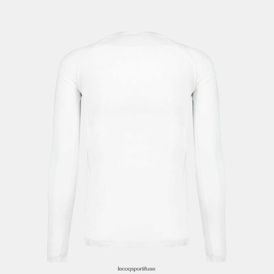 أبيض رجال تيشيرت بأكمام طويلة أبيض Le Coq Sportif ملابس 2684VH197