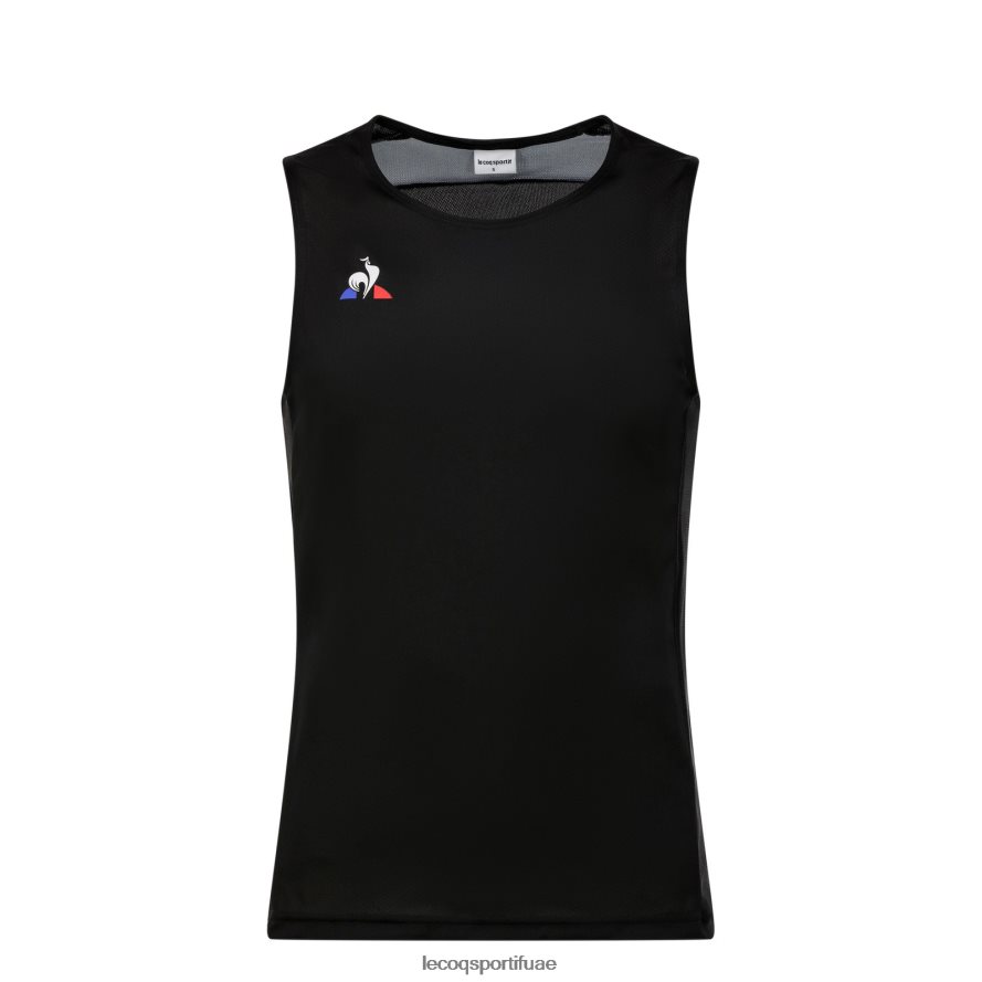 أسود رجال سترة أعلى سوداء Le Coq Sportif ملابس 2684VH198