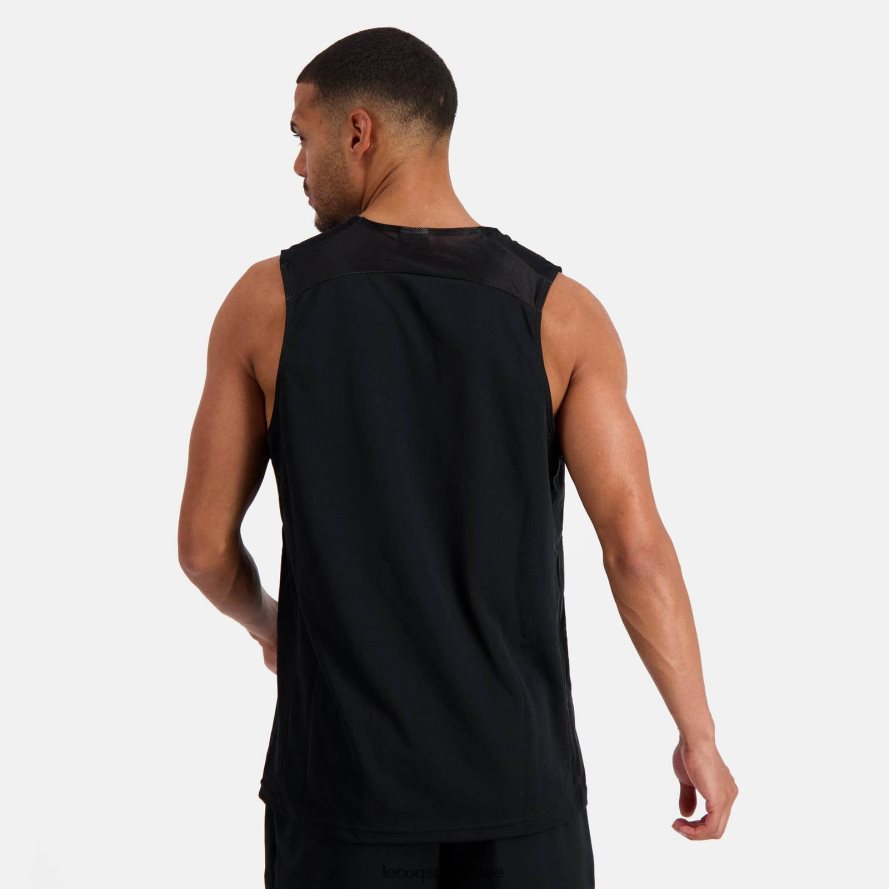 أسود رجال سترة أعلى سوداء Le Coq Sportif ملابس 2684VH198