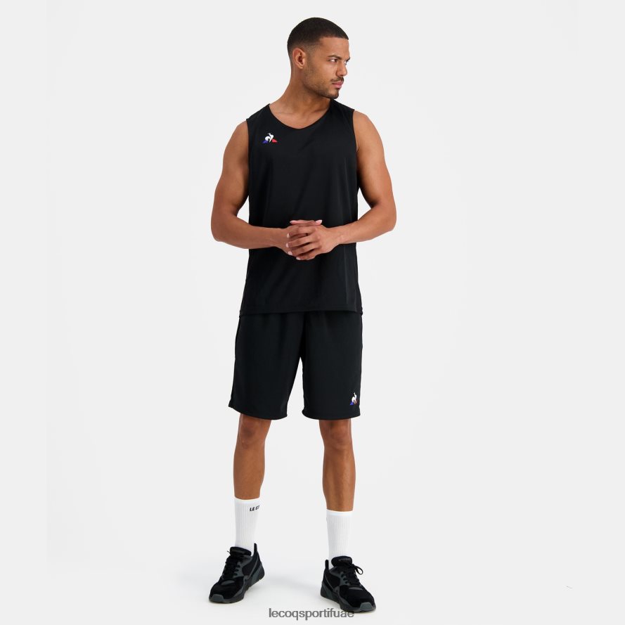 أسود رجال سترة أعلى سوداء Le Coq Sportif ملابس 2684VH198