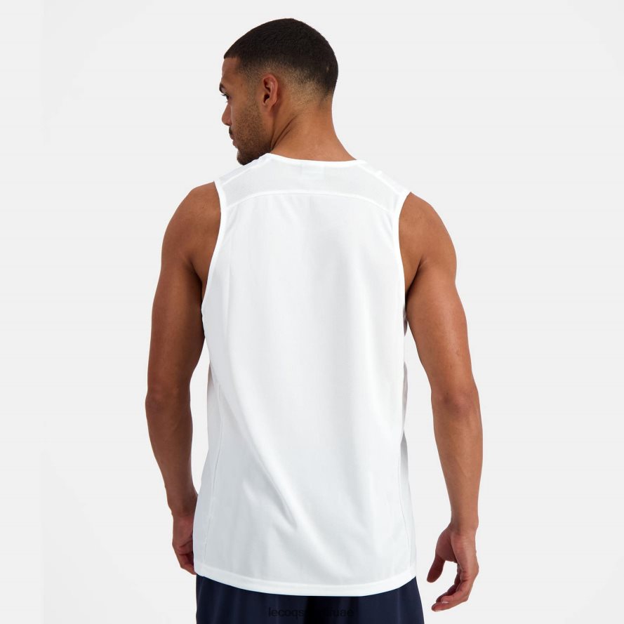 أبيض رجال سترة أعلى بيضاء Le Coq Sportif ملابس 2684VH199