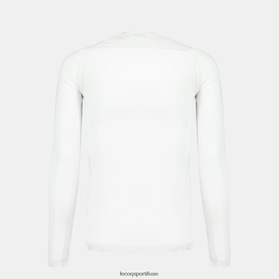 أبيض رجال تيشيرت بأكمام طويلة أبيض Le Coq Sportif ملابس 2684VH200