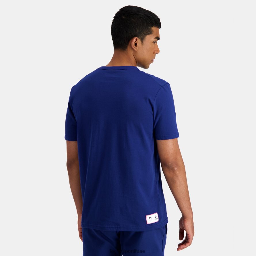 أزرق رجال تي شيرت أزرق Le Coq Sportif ملابس 2684VH203