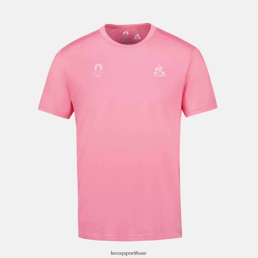 لون القرنفل رجال تي شيرت وردي Le Coq Sportif ملابس 2684VH204