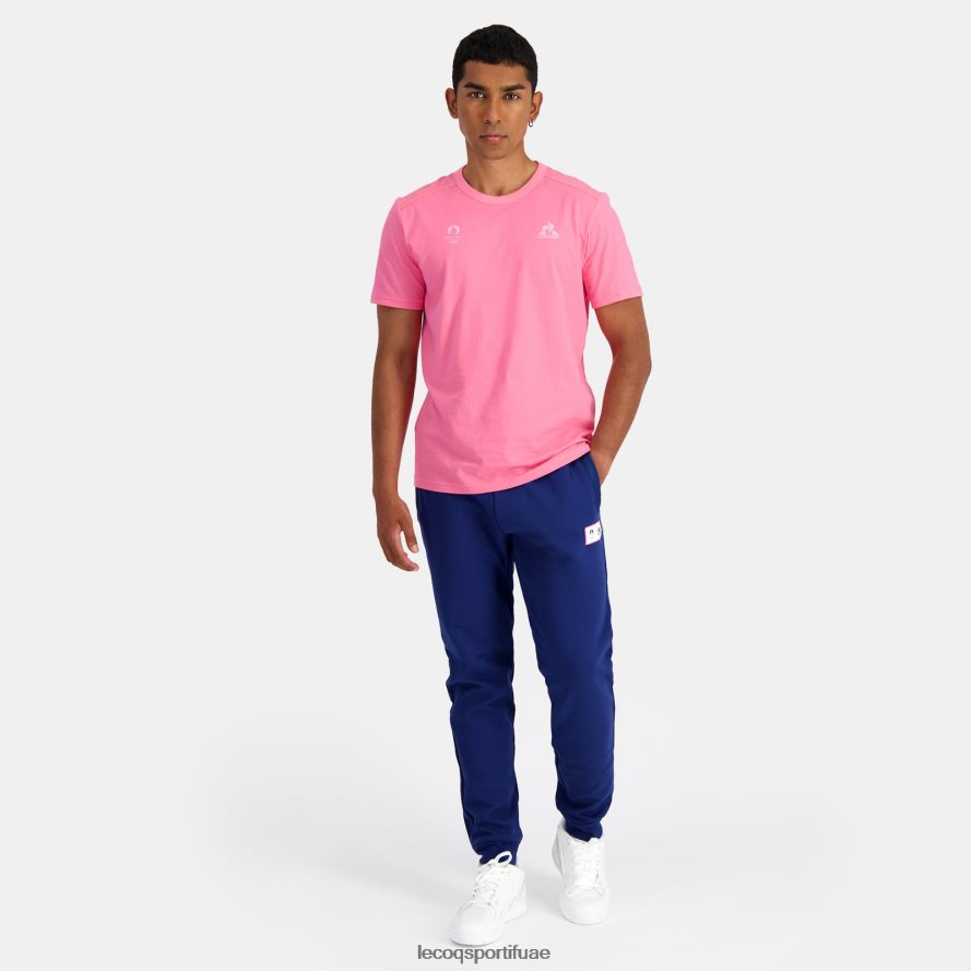 لون القرنفل رجال تي شيرت وردي Le Coq Sportif ملابس 2684VH204